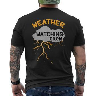 Meteorologist Weather Forecast Weatherman Weather Broadcast Men's T-shirt Back Print | Mazezy