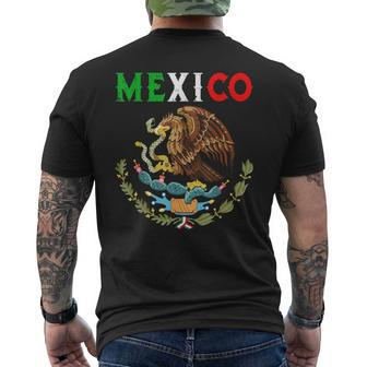 Mexican Independence Day Mexico Eagle Mexico Viva Mexico Men's T-shirt Back Print - Monsterry