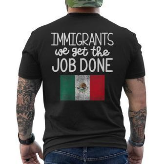 Mexican Pride Immigrants Hamilton Mens Back Print T-shirt | Mazezy