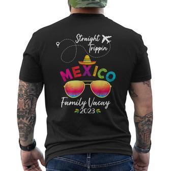 Mexico Family Vacation Cancun 2023 Straight Trippin Mens Back Print T-shirt - Monsterry AU