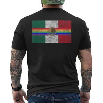 Mexico Lgbtq Gay Pride Day National Flag Mexican Parade Mens Back Print T-shirt | Mazezy