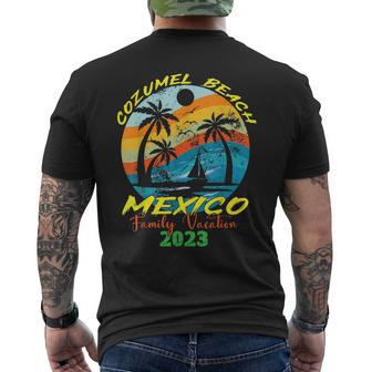 Mexico Vacation Cozumel Beach Family Vacation 2023 Trip Mens Back Print T-shirt - Seseable
