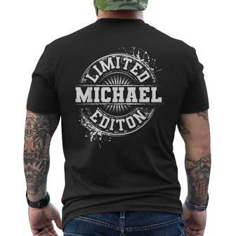 Michael Funny Surname Family Tree Birthday Reunion Gift Idea Mens Back Print T-shirt | Mazezy AU
