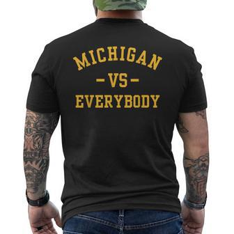 Michigan Vs Eeverything Men's T-shirt Back Print | Mazezy AU