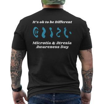 Microtia National Awareness Day Microtia & Atresia Support Men's T-shirt Back Print - Seseable