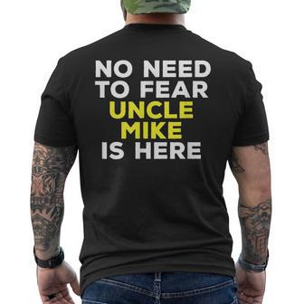 Mike Funny Uncle Gift Family Graphic Name Mens Back Print T-shirt | Mazezy