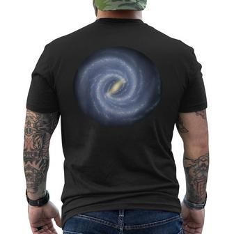 Milky Way Which Contains Solar System Space Geek Men's T-shirt Back Print | Mazezy