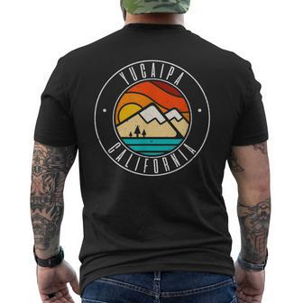 Minimalist Outdoors Yucaipa California Ca Men's T-shirt Back Print | Mazezy DE