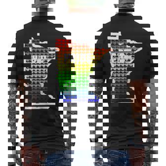 Minneapolis Gay Pride Minnesota Pride Ally Gear Mens Back Print T-shirt | Mazezy