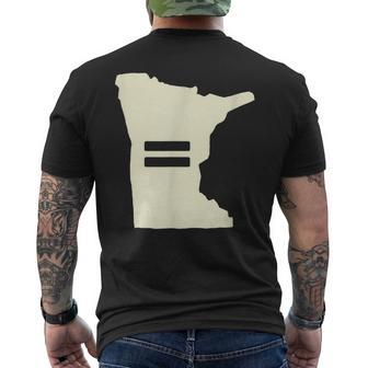 Minnesota Gay Pride Equal Rights Mens Back Print T-shirt | Mazezy
