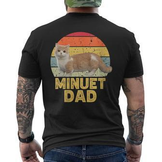 Minuet Napoleon Cat Dad Retro For Cats Lover Men's T-shirt Back Print | Mazezy
