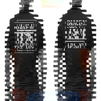 Misaki Name Because Im Misaki Thats Why Men's Back Print T-shirt | Mazezy