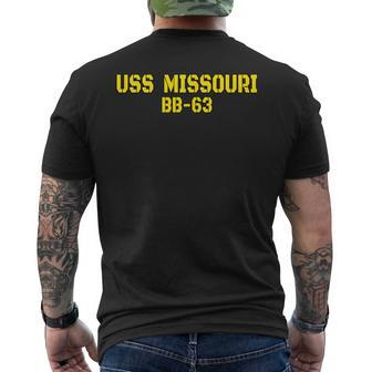 Missouri Veterans Day Memorial Day Father Grandpa Dad Son  Gift For Women Men's Crewneck Short Sleeve Back Print T-shirt