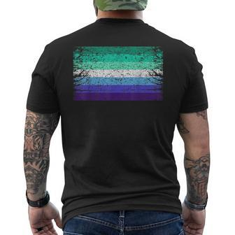 Mlm Lgbt Gay Male Pride Flag Vintage - GayMlm Flag Mens Back Print T-shirt | Mazezy