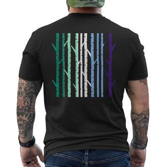Mlm Pride Subtle Gay Male Mlm Flag Mens Back Print T-shirt | Mazezy
