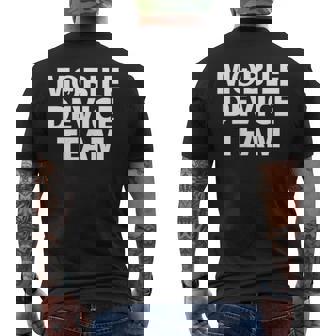 Mobile Device Team & Mobile Application Development Men's T-shirt Back Print | Mazezy