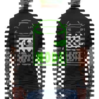 Mode Vehicle Electric Car Hybrid Ecar Automobile Gift Mens Back Print T-shirt | Mazezy