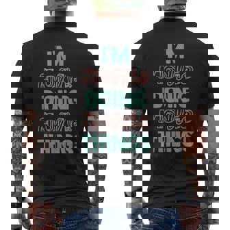 Im Mollie Doing Mollie Things Fun Personalized First Name Men's Back Print T-shirt | Mazezy