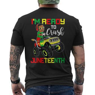 Monster Truck Im Ready To Crush Junenth Gamer Boys Kids Mens Back Print T-shirt | Mazezy CA