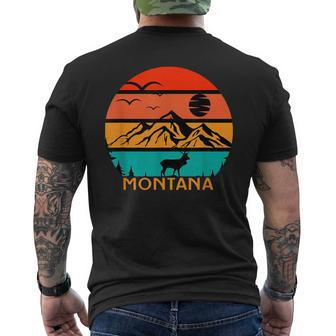 Montana - Retro - Throwback Design - Classic Mens Back Print T-shirt - Thegiftio UK