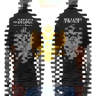 Montenegro National Pride Emblem Mens Back Print T-shirt | Mazezy