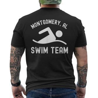 Montgomery Alabama Swim Team Riverfront Boat Brawl Men's T-shirt Back Print - Monsterry DE