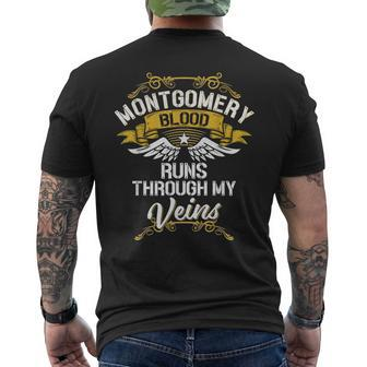 Montgomery Blood Runs Through My Veins Men's T-shirt Back Print - Seseable
