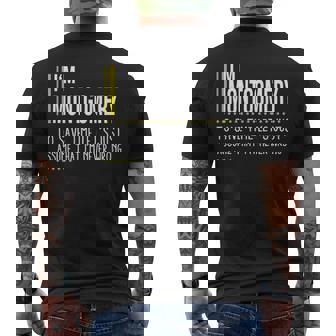 Montgomery Name Gift Im Montgomery Im Never Wrong Mens Back Print T-shirt - Seseable
