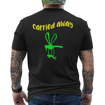 Mosquito Carried Me Away Alive While Sleeping Men's T-shirt Back Print | Mazezy