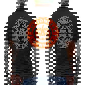 Motionlesses In White Pumpkin Scary Halloween Pumpkin Funny Gifts Mens Back Print T-shirt | Mazezy