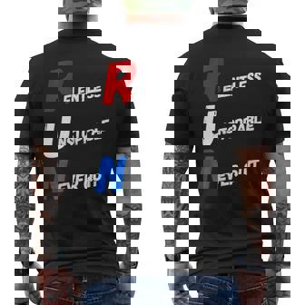 Motivational Running Training Acronym Workout Gym Quote Mens Back Print T-shirt | Mazezy