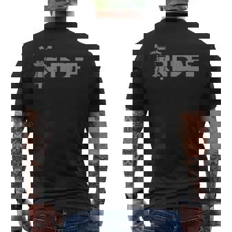 Motorcycle Ride Motorbike Biker Mens Back Print T-shirt | Seseable UK