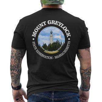 Mount Greylock Massachusetts 1898 Mountain State Park Men's T-shirt Back Print | Mazezy
