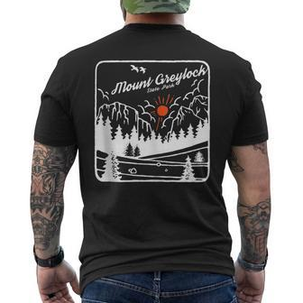 Mount Greylock State Reservation Massachusetts Modern Cool Men's T-shirt Back Print | Mazezy