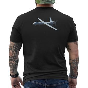 Mq-9 Reaper Drone Uav T Men's T-shirt Back Print | Mazezy