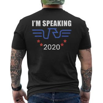 Mr Vice President I'm Speaking Vp Debate 2020 Quote Men's T-shirt Back Print | Mazezy
