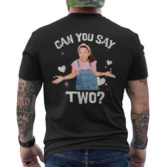 Ms Rachel Birthday Can You Say Two Men's T-shirt Back Print - Monsterry AU