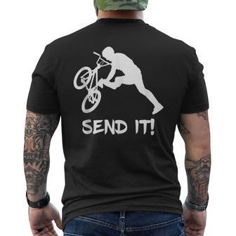 Mtb Tailwhip Biker Slopestyle Bike Park Mountain Bike Men's T-shirt Back Print | Mazezy