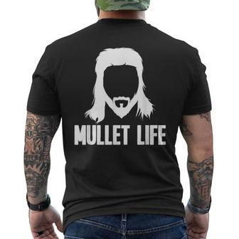 Mullet Life - Funny Redneck Mullet Pride Mens Back Print T-shirt | Mazezy