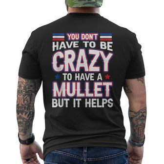 Mullet Pride - Funny Redneck Mullet Mens Back Print T-shirt | Mazezy