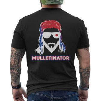 Mulletinator - Mullet Pride Funny Redneck Mens Back Print T-shirt | Mazezy