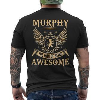 Murphy Name Gift Murphy The Man Of Being Awesome V2 Mens Back Print T-shirt - Seseable