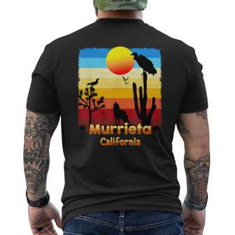 Murrieta California Coyote Sunset Ca Desert Men's T-shirt Back Print | Mazezy
