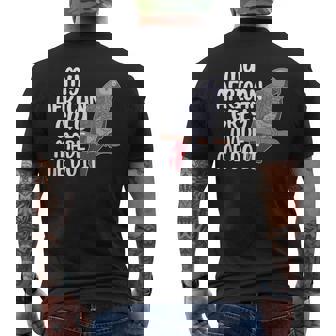 My African Grey Parrot Owner Funny African Grey Lover Mens Back Print T-shirt - Seseable