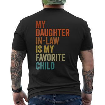 My Daughter In Law Is My Favorite Child Father In Law Day Men's Crewneck Short Sleeve Back Print T-shirt