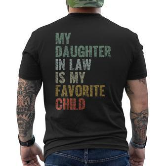 My Daughter In Law Is My Favorite Child Girl Dad Father Day Mens Back Print T-shirt