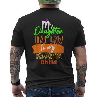 My Daughter In Law Is My Favorite Child I Love You Dad Men's Crewneck Short Sleeve Back Print T-shirt - Monsterry AU
