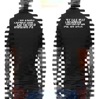 My Nfts Are Worth More Than Your Car Quote Mens Back Print T-shirt | Mazezy