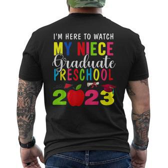 My Niece Graduated Preschool Class Of 2023 Graduation Mens Back Print T-shirt | Mazezy