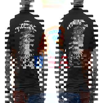 My Pronouns Are Usa Eagle Funny 4Th Of July American Usa Funny Gifts Mens Back Print T-shirt | Mazezy